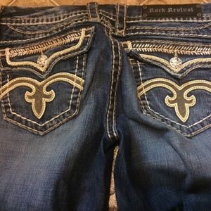 Rock Revival Anja boot cut flap pocket jeans